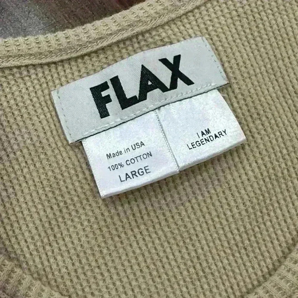 FLAX tan top size Large - Picture 2 of 4